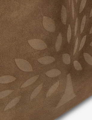 MULBERRY: Oversized Tree Suede Tote Bag