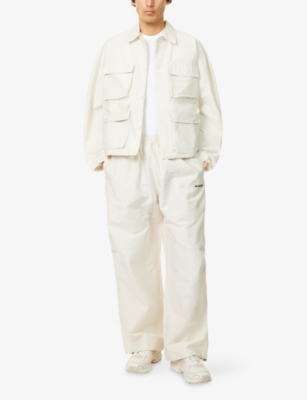 MKI MIYUKI-ZOKU: Logo-Embroidered Boxy-Fit Cotton-Blend Overshirt
