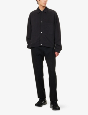 MKI MIYUKI-ZOKU: Sandwash Boxy-Fit Woven Trucker Jacket