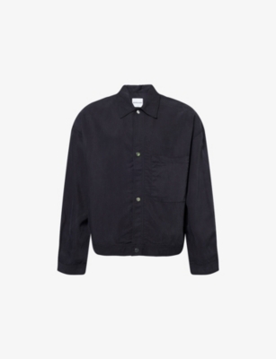 MKI MIYUKI-ZOKU: Sandwash Boxy-Fit Woven Trucker Jacket