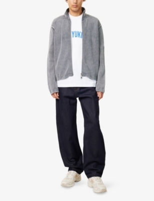 MKI MIYUKI-ZOKU: Logo-embroidered Knitted Cotton Track Jacket
