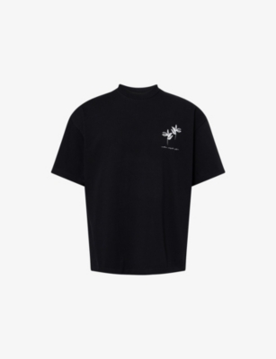 MKI MIYUKI-ZOKU: Flower-Print Cotton T-Shirt