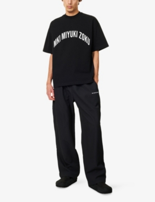MKI MIYUKI-ZOKU: Arch Logo-Print Cotton T-Shirt