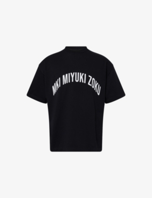 MKI MIYUKI-ZOKU: Arch Logo-Print Cotton T-Shirt