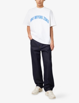 MKI MIYUKI-ZOKU: Arch Logo-Print Cotton T-Shirt