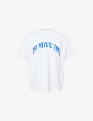 MKI MIYUKI-ZOKU: Arch Logo-Print Cotton T-Shirt