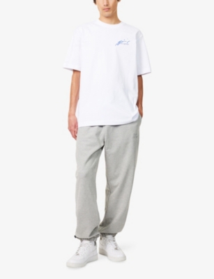RULES OF FAITH: Diego Logo-Embroidered Cotton Jogging Bottoms