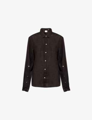 CITIZENS OF HUMANITY: Kayla Curved-Hem Linen Shirt
