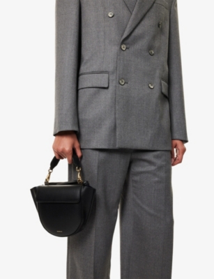 WANDLER: Hortensia Mini Leather Top-Handle Bag