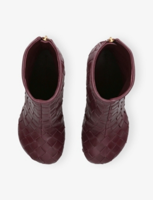 BOTTEGA VENETA: Atomic 75 Weave Intrecciato Leather Ankle Boots