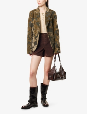Free People X We The Free Tippi Faux Suede Short In Brown