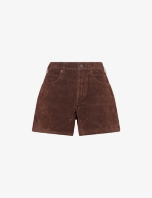 Free People X We The Free Tippi Faux Suede Short In Brown