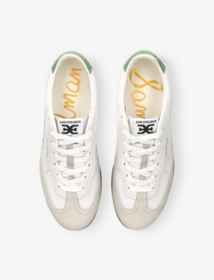 SAM EDELMAN: Kallen Leather Low-Top Trainers