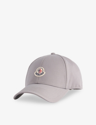 MONCLER: Logo-Patch Cotton Baseball Cap