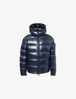 MONCLER: Maya logo-patch padded shell-down jacket