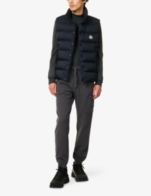 Moncler Tibb Down Gilet In Blue
