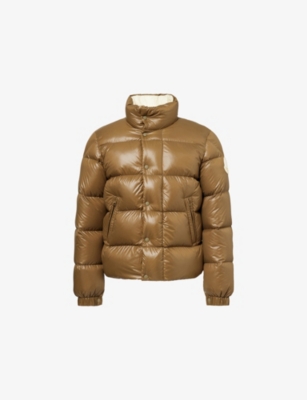 Moncler Mens Dark Green Tripiti Relaxed-fit Shell-down Jacket
