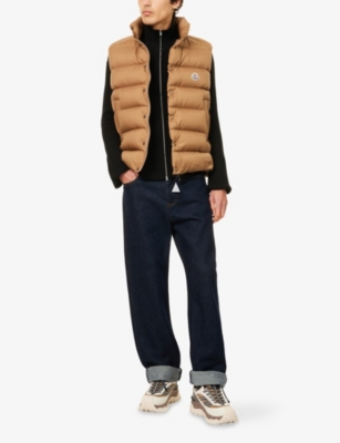 MONCLER: Tibb Brand-Badge Nylon-Down Gilet