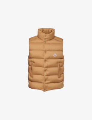 MONCLER: Tibb Brand-Badge Nylon-Down Gilet