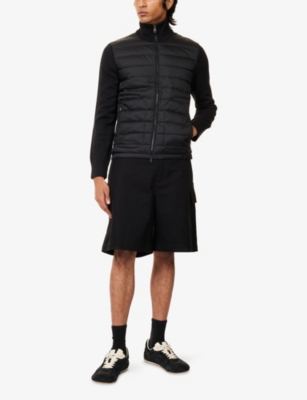 MONCLER: Hybrid Padded Knitted Cardigan