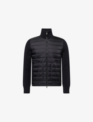 MONCLER: Hybrid Padded Knitted Cardigan