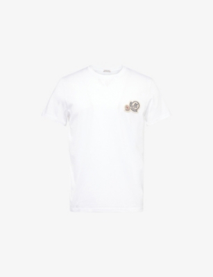 MONCLER: Double-Logo Short-Sleeve Cotton-Jersey T-Shirt