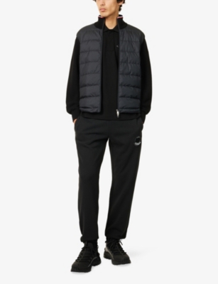 MONCLER: Padded Tricot Cotton Knit Cardigan