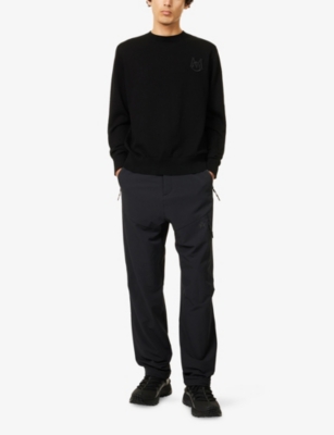 MONCLER: Embroidered Logo-Appliqué Cotton Knitted Jumper
