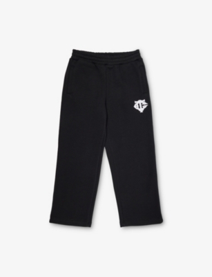 THE COUTURE CLUB: Applique-Logo Relaxed-Fit Cotton-Blend Jogging Bottoms 1-9 Years