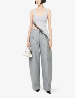 GRACE LING: Flame Graphic-Print Stretch-Knit Tank Top