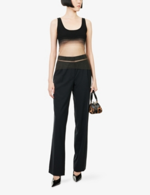 Grace Ling Womens Fume Evanescent Stretch-knit Tank Top Xs In Multi