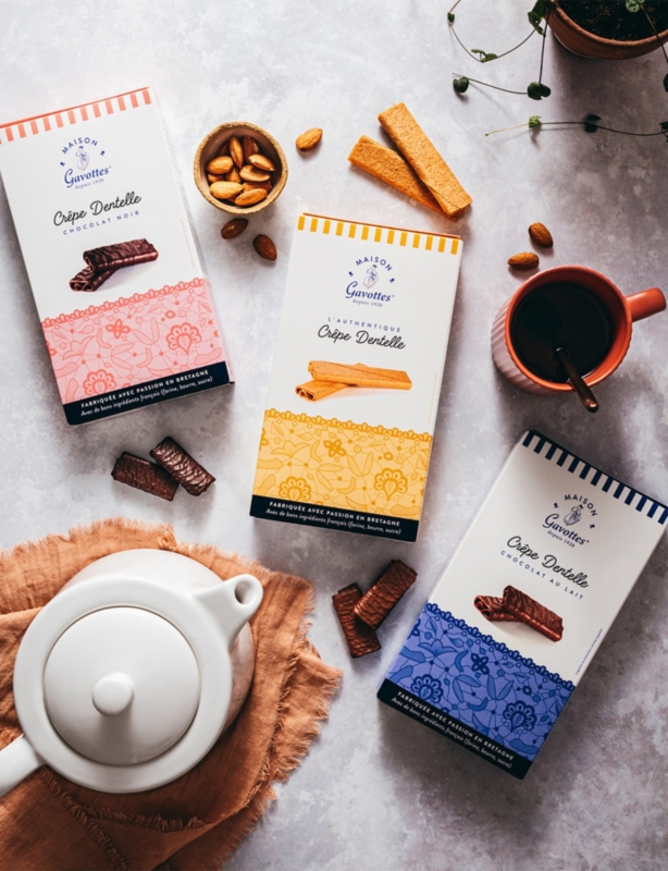 Gavottes Crepe Dentelle Covered in Dark Chocolate 100g