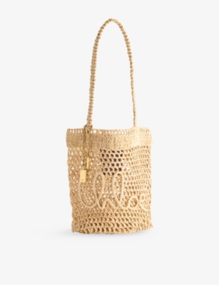 CHLOE - Summer Banana Small Raffia Tote Bag | Selfridges.com