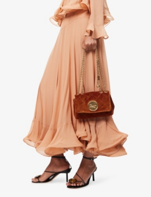 Heritage Small Velvet Cross-Body Bag