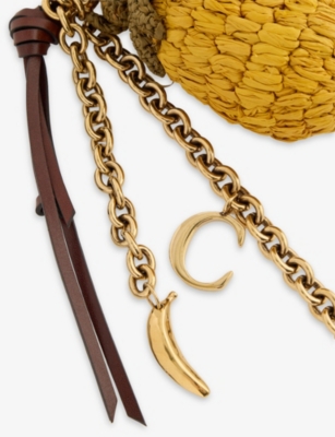 CHLOE: Pineapple Raffia Bag Charm