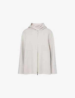 S MAX MARA: Romina Hooded Wool Coat