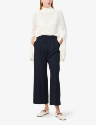 S MAX MARA: Siri Wide-Leg Wool Trousers