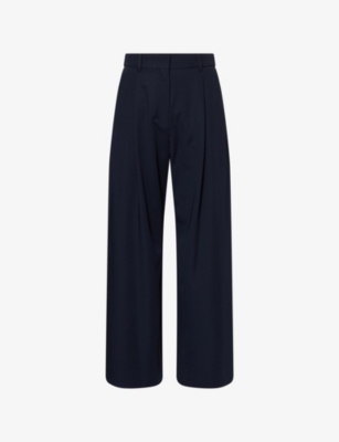 S MAX MARA: Siri Wide-Leg Wool Trousers