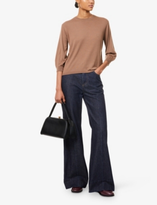 S MAX MARA: Amico Three-Quarter-Sleeves Wool Jumper