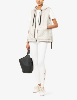 MAX MARA CUBE: Greengo Hooded Shell Gilet