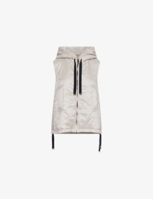 MAX MARA CUBE: Greengo Hooded Shell Gilet
