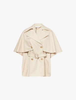 Max Mara Sigfrid Short Trench In Neutral
