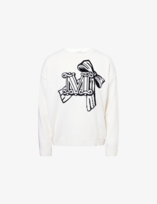 MAX MARA: Zurlo Brand-Embroidered Wool and Cashmere-Blend Jumper