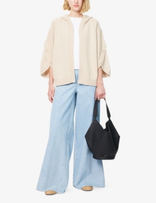 MAX MARA: Vals Hooded Wool and Cashmere-Blend Cardigan