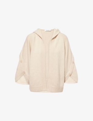 MAX MARA: Vals Hooded Wool and Cashmere-Blend Cardigan