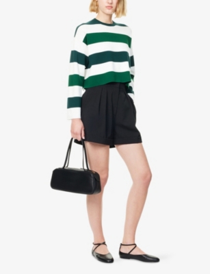 MAX MARA: Jesone Stripe-Print Knitted Jumper