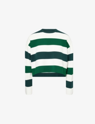 MAX MARA: Jesone Stripe-Print Knitted Jumper
