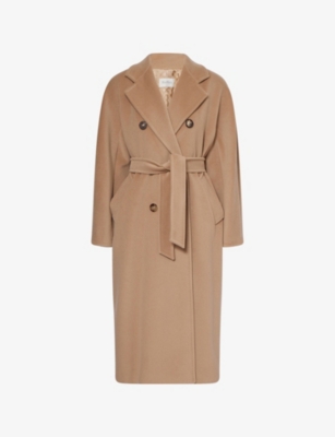 MAX MARA: Madame Belted Wool And Cashmere Coat