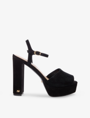 DUNE: Mayci Suede Platform Sandals