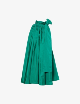 Max Mara Womens Emerald Beber Sleeveless Woven Mini Dress In Green